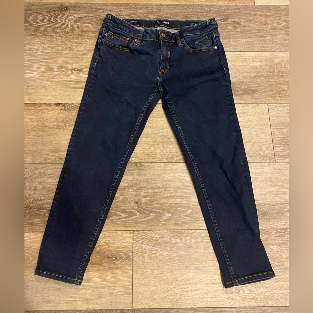 Vigoss Women’s Jeans Jagger The Skinny Crop Dark Denim 29 Inches